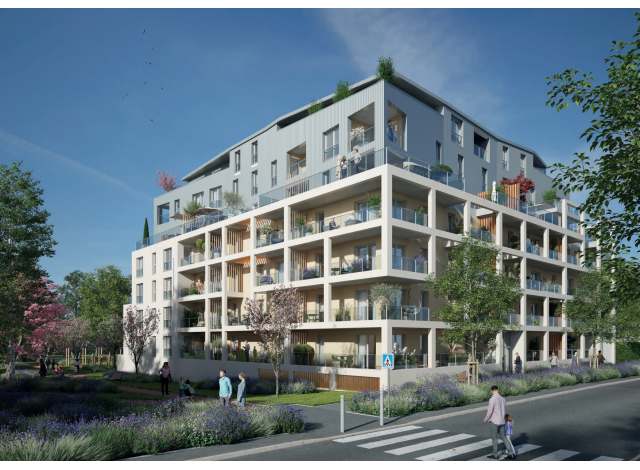 Investissement locatif en Haute-Normandie : programme immobilier neuf pour investir Rouen - Parc des Sources  Rouen