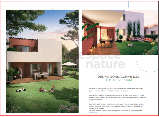 Appartements et maisons neuves éco-habitat Odyssée à Sanary-sur-Mer