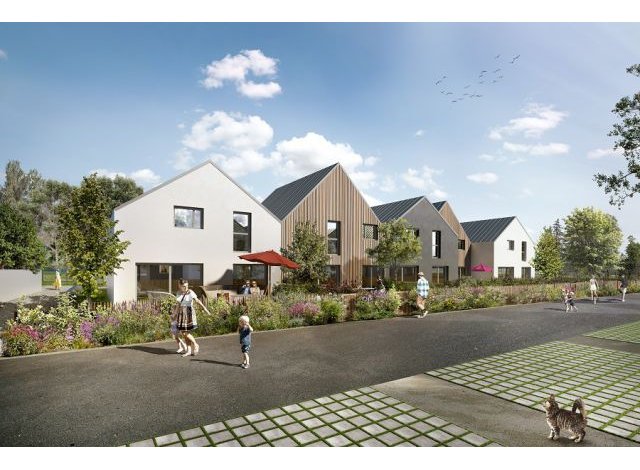 Maisons neuves éco-habitat Les Jardins de Kermoguer à Quimper