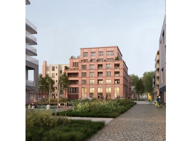 Investissement locatif en Seine-Saint-Denis 93 : programme immobilier neuf pour investir L'Esprit Canal  Pantin
