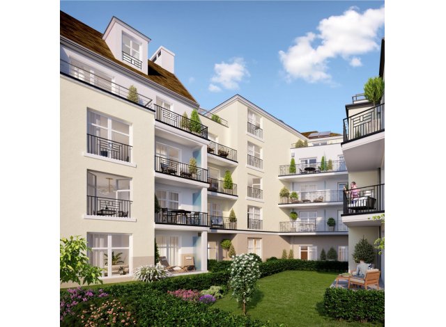 Investissement locatif dans le Val d'Oise 95 : programme immobilier neuf pour investir Cote Village  Sarcelles