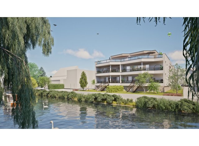 Programme immobilier neuf éco-habitat Les Terrasses du Muhlwasser à Strasbourg