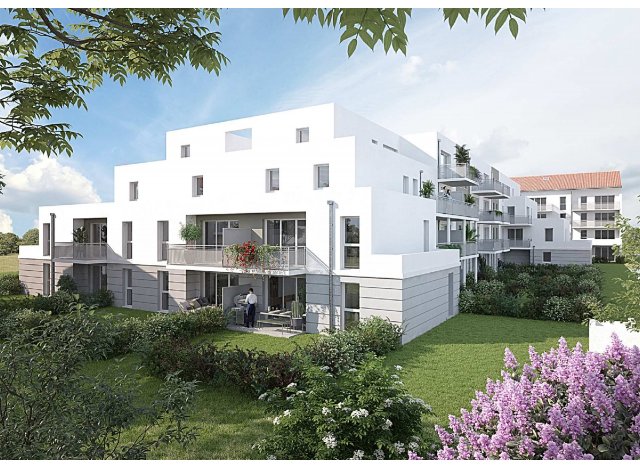 Programme immobilier neuf éco-habitat Nuance Carmin à Perpignan