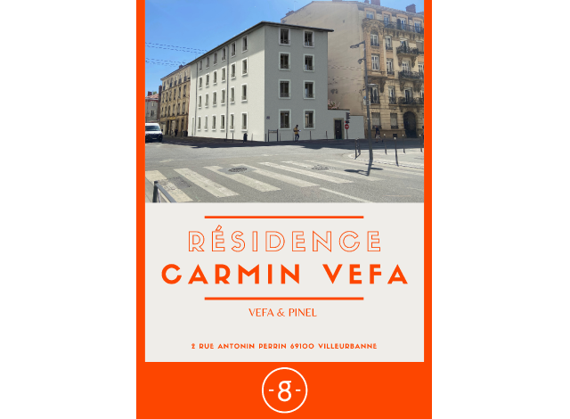 Programme immobilier loi Pinel / Pinel + Residence Carmin Vefa à Villeurbanne