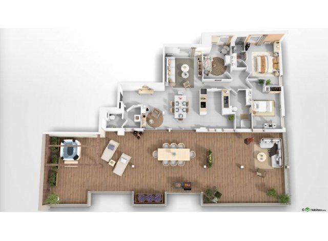 Programme immobilier neuf co-habitat Coeur 2 Vallee  Nice