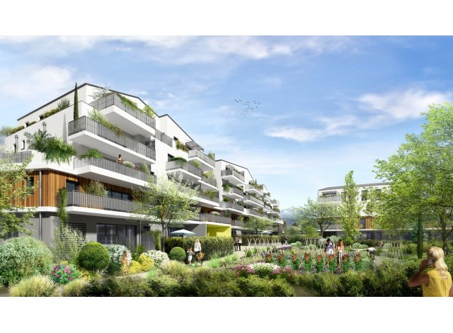 Programme immobilier neuf éco-habitat Les Jardins de Calvary à Chambéry