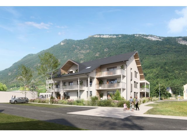 Investissement locatif en Savoie 73 : programme immobilier neuf pour investir Les Jardins de Jade  Cruet