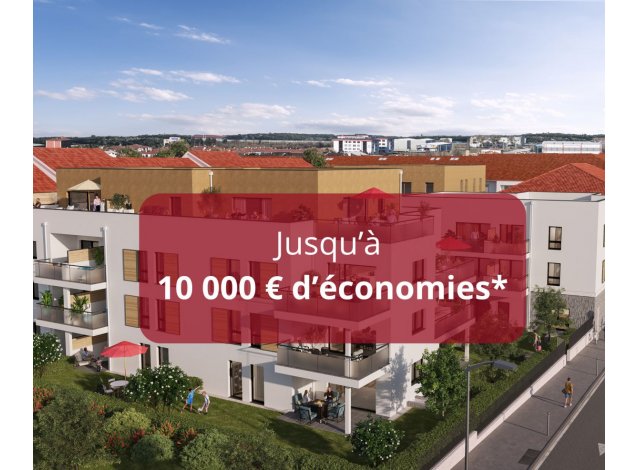 Investissement locatif  La Fouillouse : programme immobilier neuf pour investir Villa Botanica  Craponne