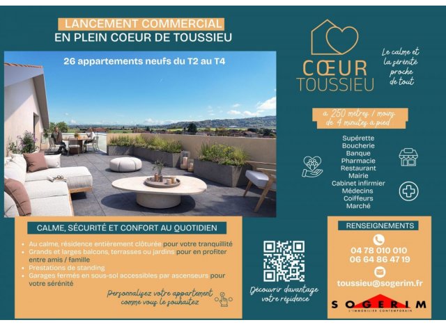 Toussieu programme neuf  Cœur Toussieu