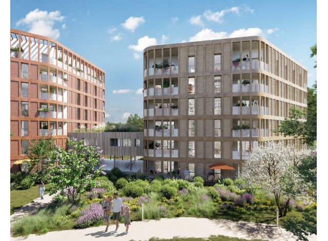 Programme immobilier neuf éco-habitat Jardin d'Amitys à Angers