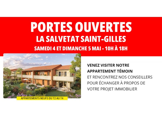 Programme immobilier loi Pinel Les Jardins de Saint Gilles à La Salvetat-Saint-Gilles