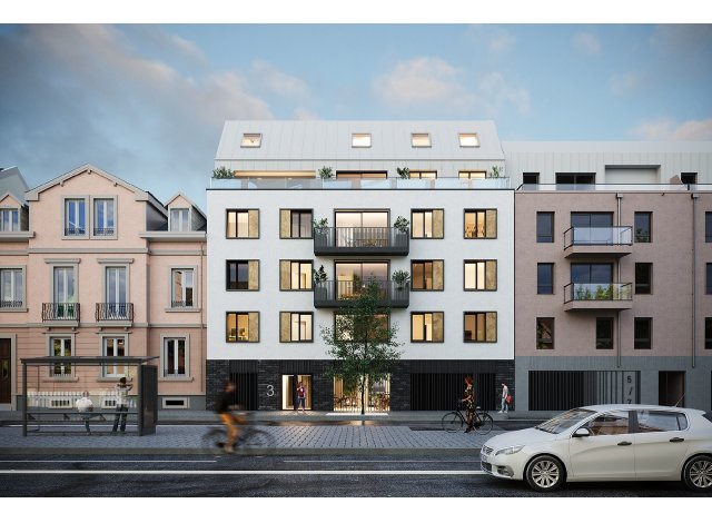 Investissement locatif en Alsace : programme immobilier neuf pour investir Neso à Strasbourg