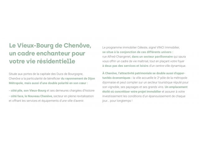 Chenôve programme neuf  Celeste