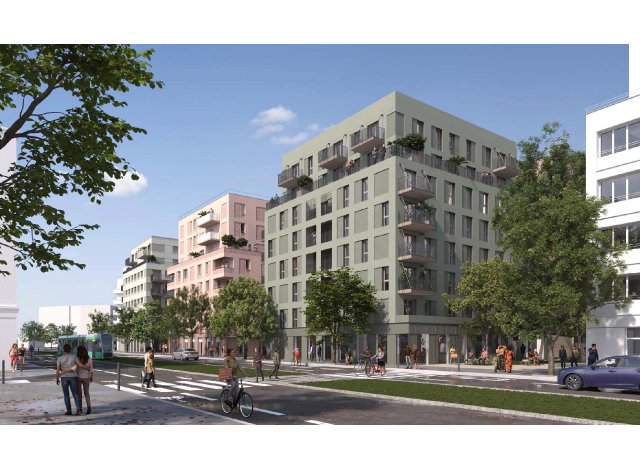 Investissement locatif dans les Hauts de Seine 92 : programme immobilier neuf pour investir Plurielles  Colombes