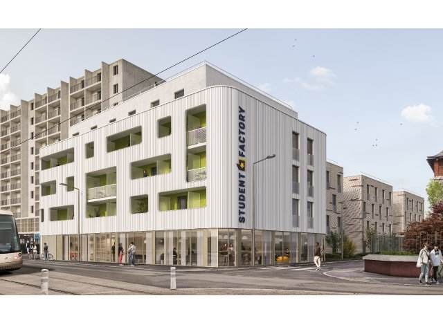 Investissement locatif dans le Loiret 45 : programme immobilier neuf pour investir Student Factory Orleans à Saint-Jean-de-la-Ruelle