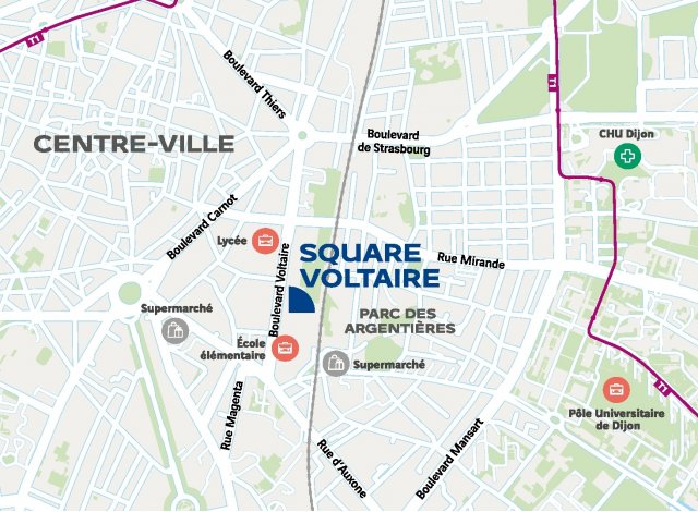 Dijon programme neuf  Square Voltaire