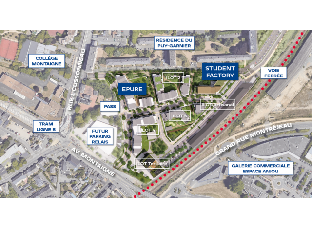 Epure - Quartier Montaigne programme neuf Angers