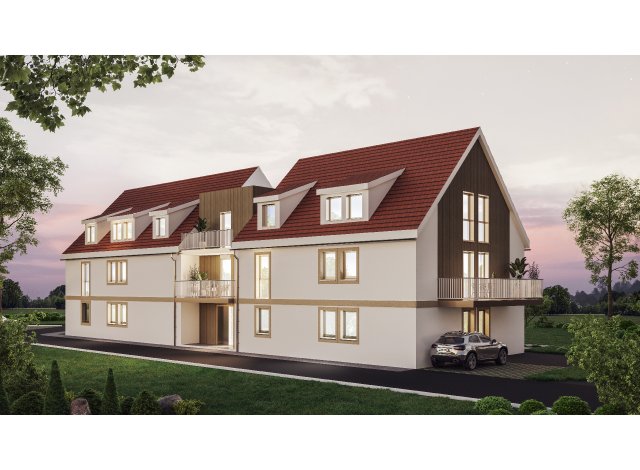 Investissement locatif dans le Bas-Rhin 67 : programme immobilier neuf pour investir La Villa Altitona  Obernai